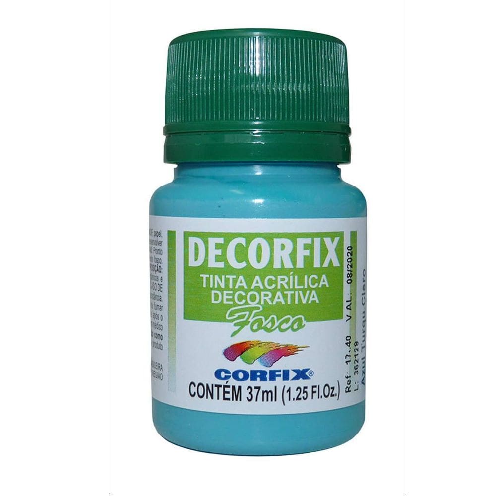 Tinta Decorfix Fosca 438 Azul Turquesa Claro 37Ml