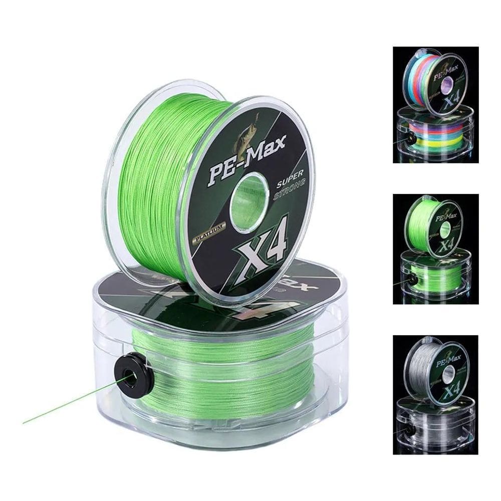 2X Linha De Pesca Multifilamento 500M Pe 4 Fios Super Forte