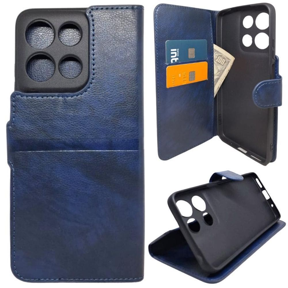 Kit Capa Carteira Compatível Com Motorola G15 + Película 3D