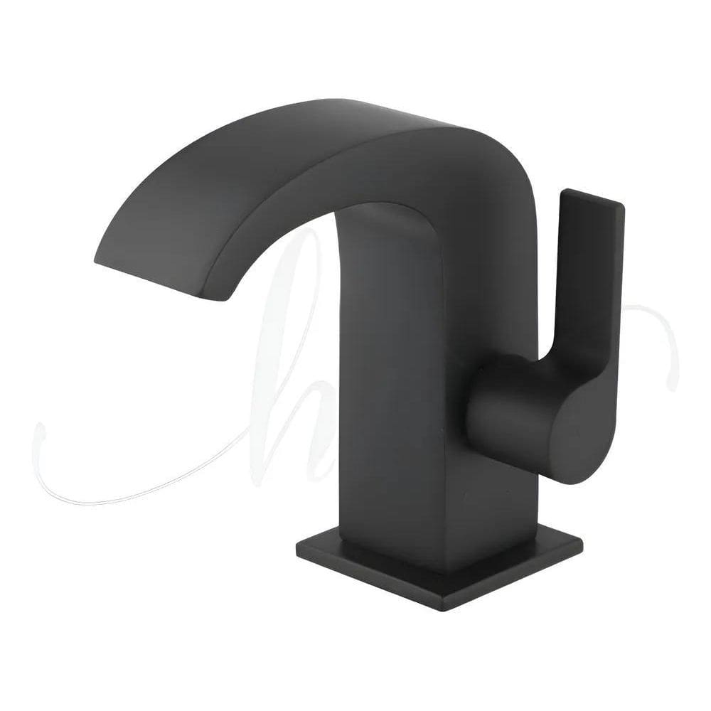 Torneira De Pia Para Banheiro Cascata Luxo Black Baixa C74 P