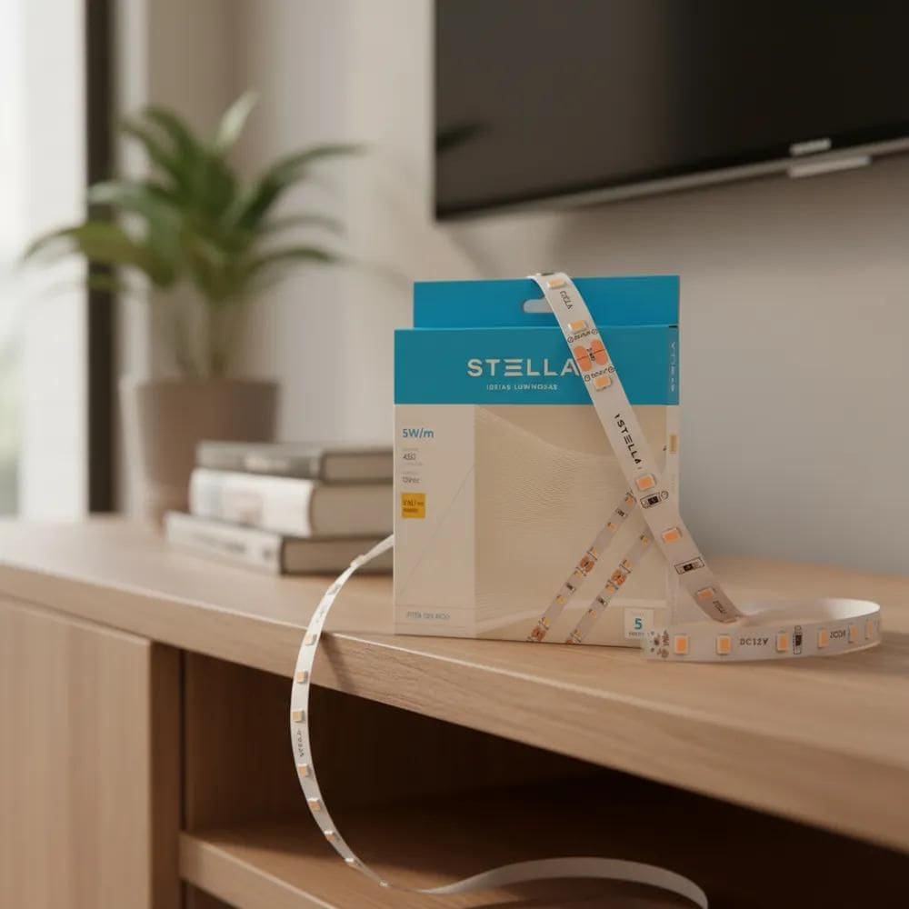 Fita Eco Led 5W/M Stella Rolo 5M 350 Lumens/M Sth7804/27 Luz