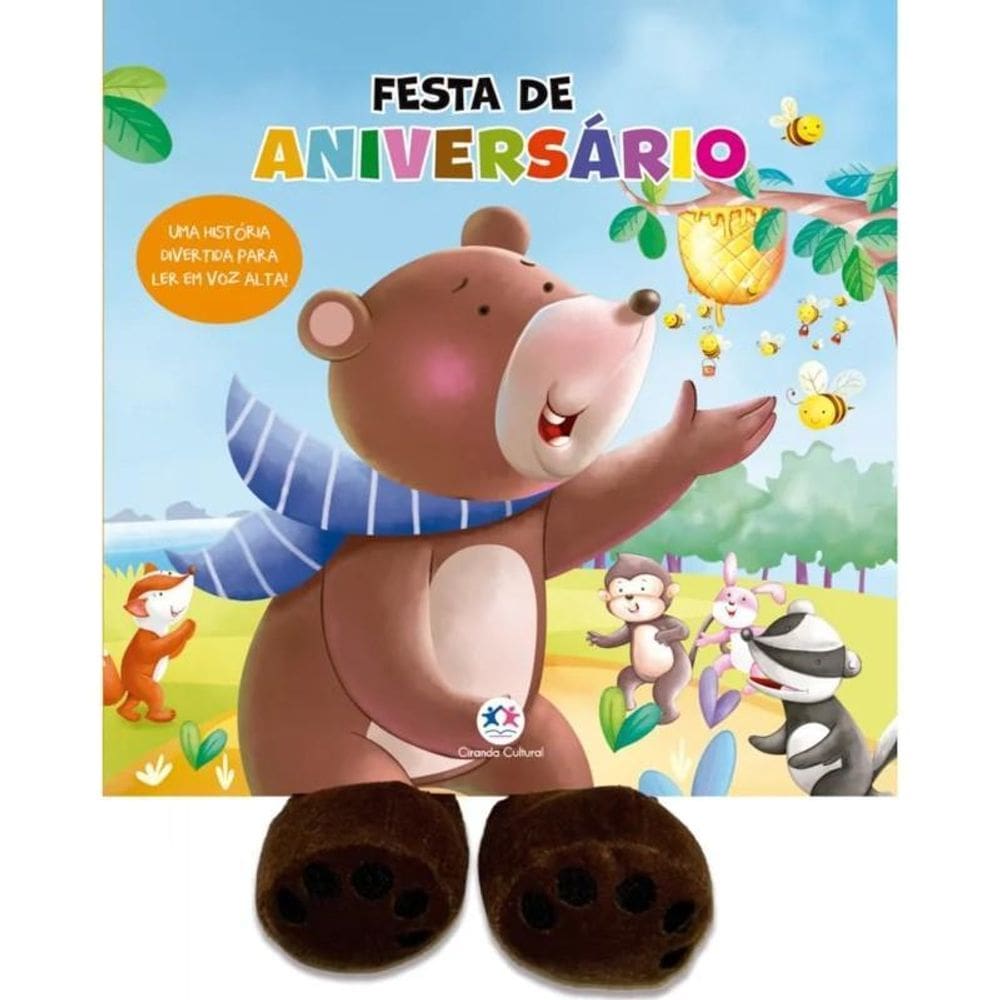 Livro Cartonado Festa De Aniversário - Com Patinhas -Ciranda