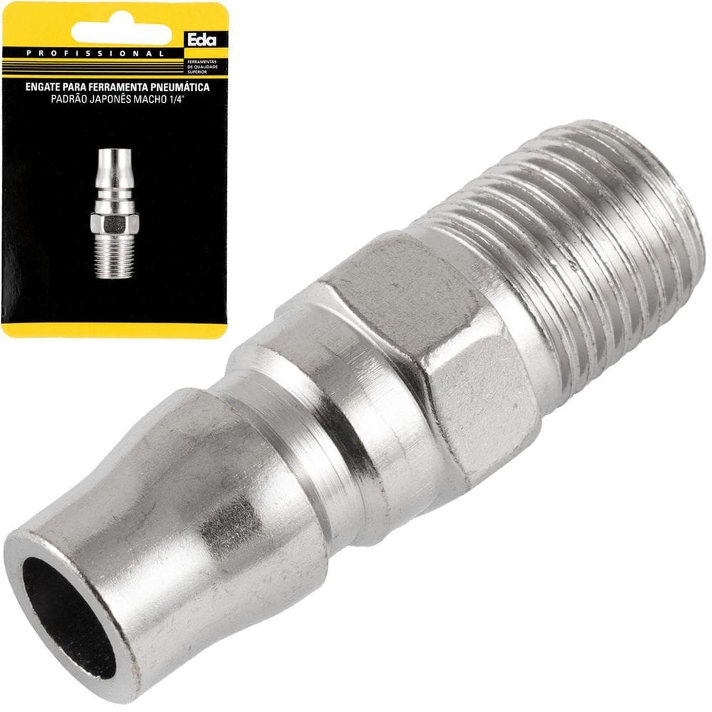 Nipple 1/4 Pol. Para Engate Rápido Adaptador Padrão Japonês