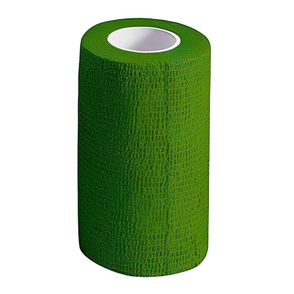 Bandagem 10Cm X 2Mt - Lisa Verde-Escuro