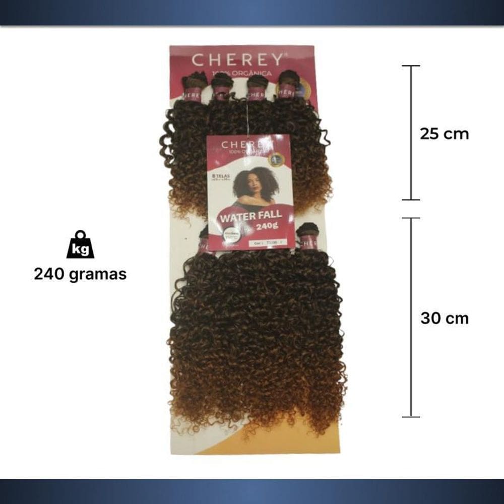 Cabelo Orgânico Cacheado Water Fall 240G Entrelace