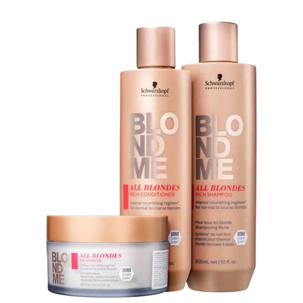 Kit Schwarzkopf All Blondes Rich Blondme 3 Itens