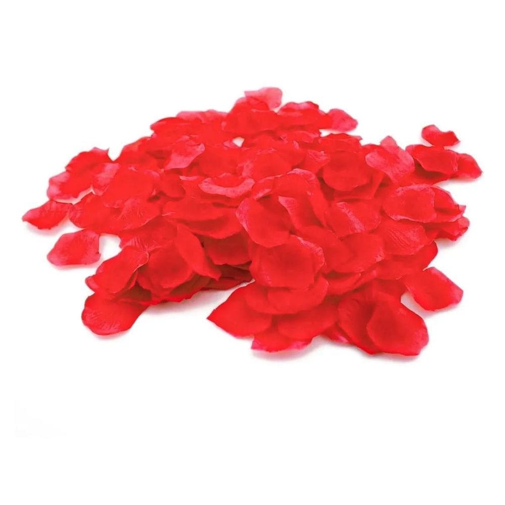 Pétalas Rosas Artificiais Romântica 100Un - Vermelho