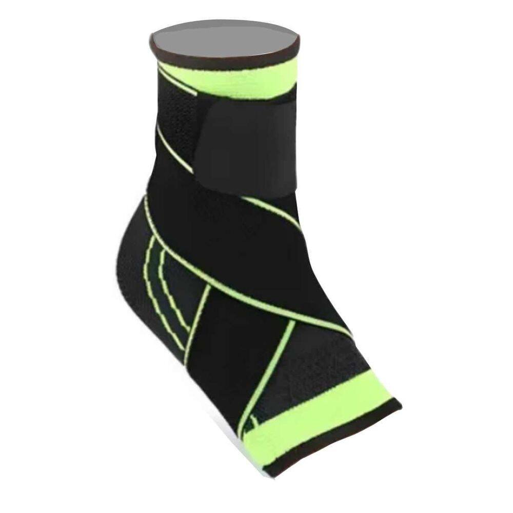 Tornozeleira Compressiva Para Futebol - Verde com Preto
