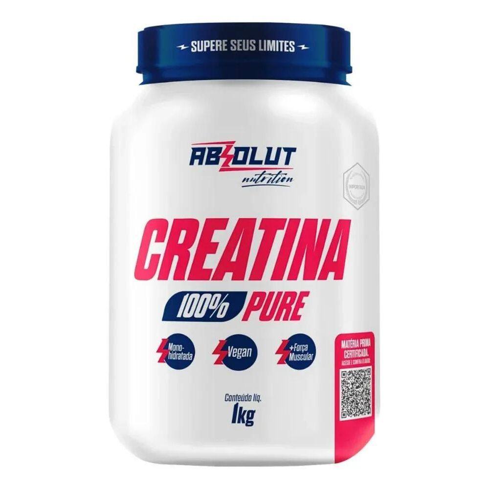 2X Absolut Nutrition Creatina Pote 100% Pura 1 Kg Sin Sabor
