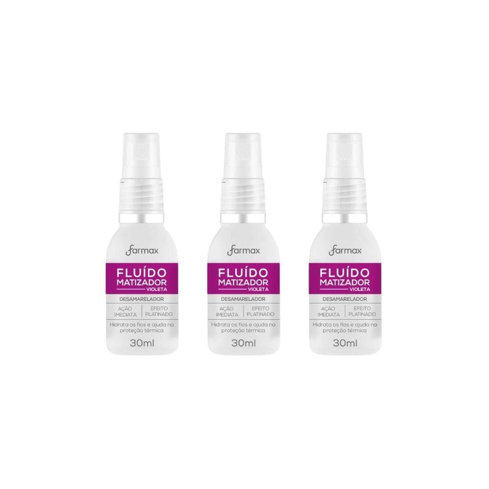 Matizador Farmax 30Ml Violeta-Kit C/3Un