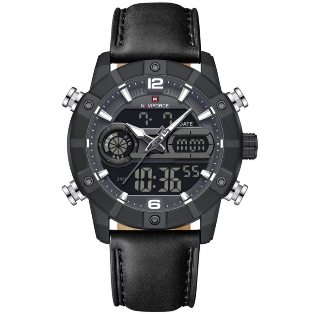 Relógio digital masculino multifuncional luminoso esportivo  à prova dágua