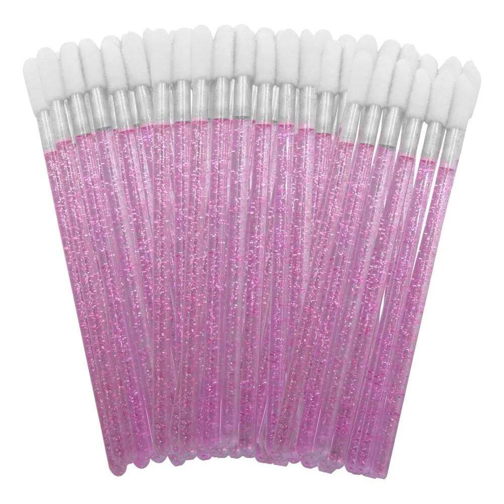 2X Aplicador De Batom/Gloss Limpeza Cílios Pincel Descartáve