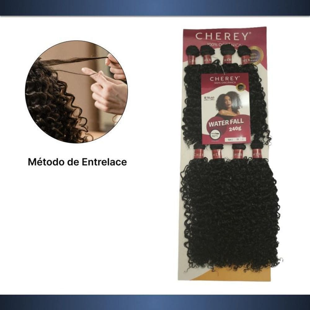 Cabelo Orgânico Cacheado Water Fall 240G Entrelace