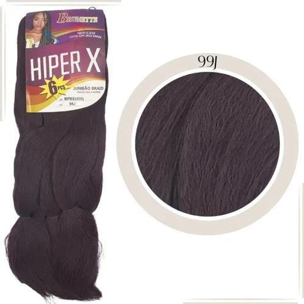 2X Jumbo Super Hiper X 400 Gramas Cor Marsala  99J