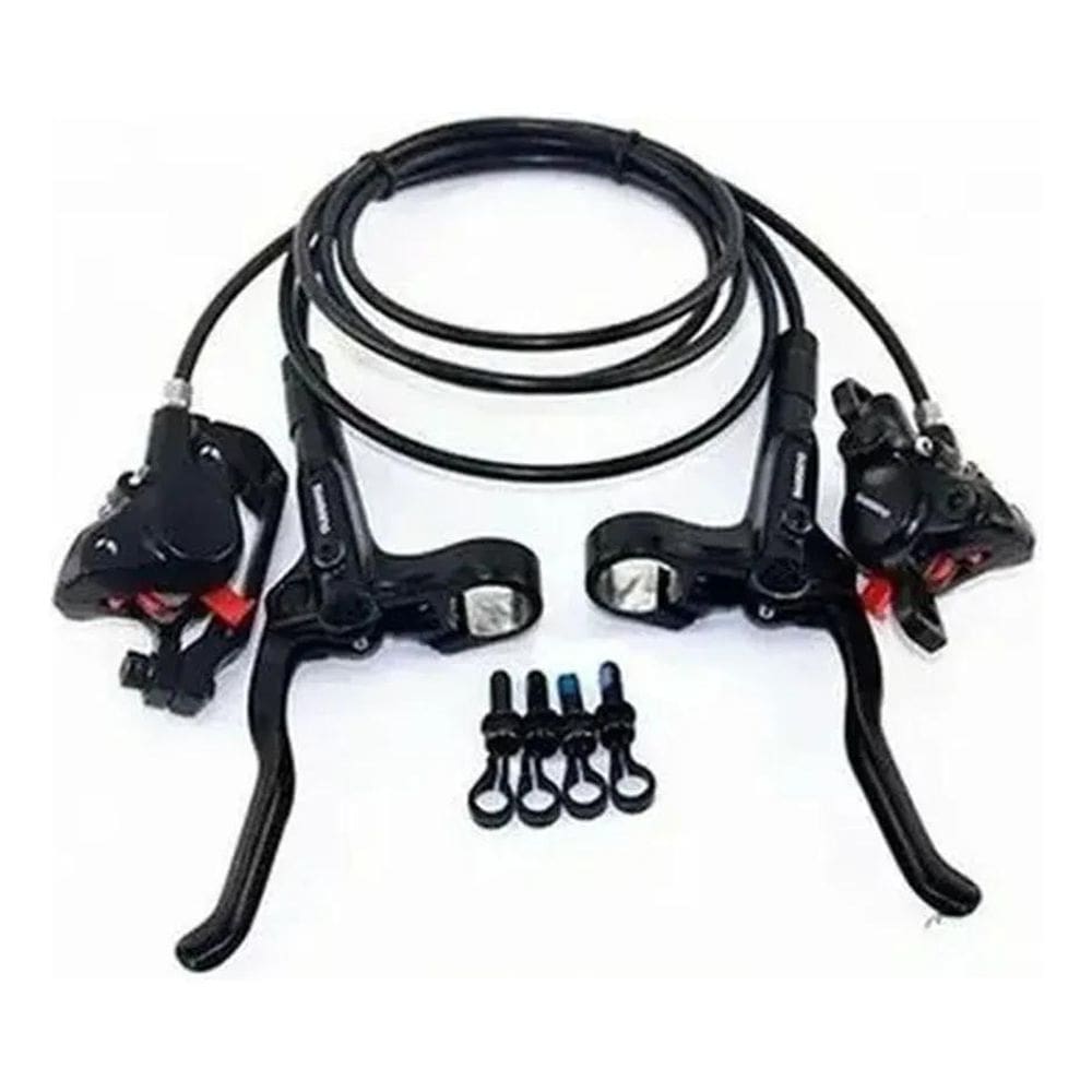 2X Conjunto De Freio A Disco Shimano Mt200 Hidráulico Para M