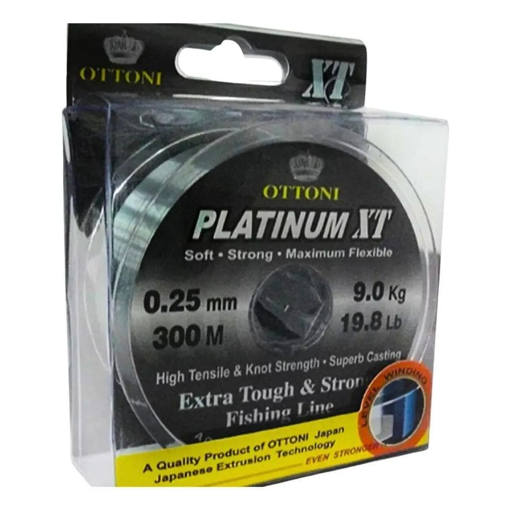 2X Linha Mono. Platinum Xt 0,35Mm 270M 15.6Kg Super Resisten