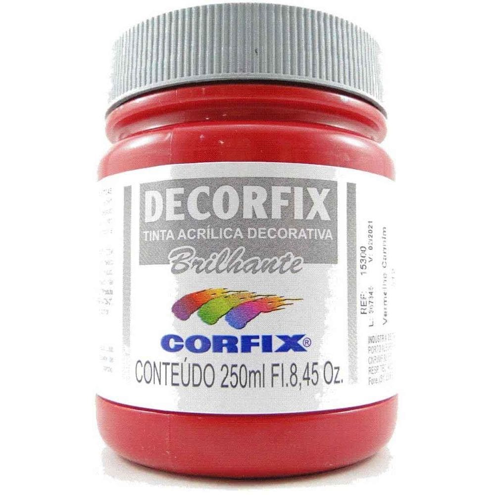 Tinta Decorfix Brilhante 312 Vermelho Carmim 250Ml