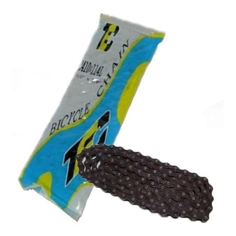 2X Corrente Grossa 114 Elos P/Bicicleta 1/2 X 1/8 1Velocidad