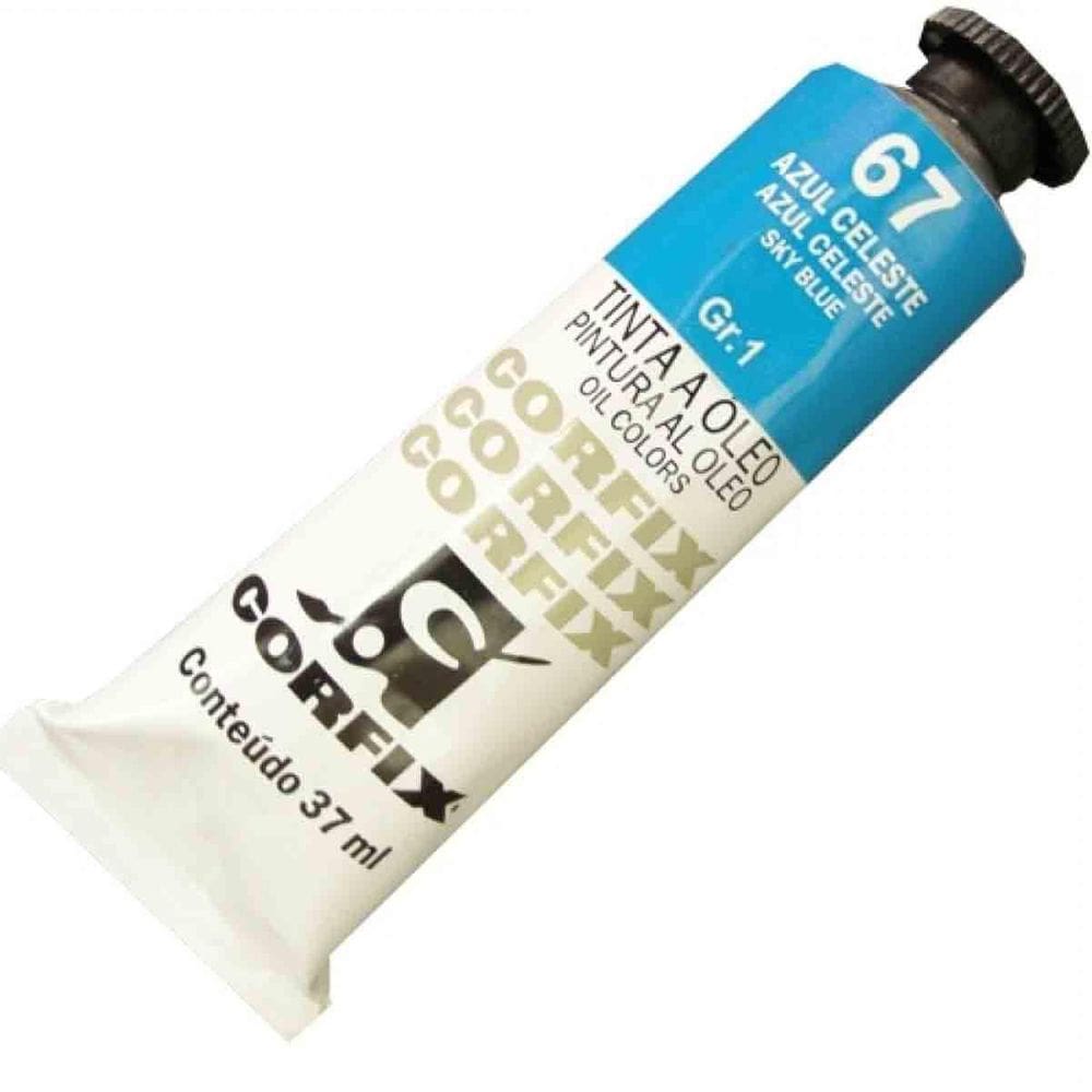 Tinta A Óleo Corfix G1 67 Azul Celeste 37Ml