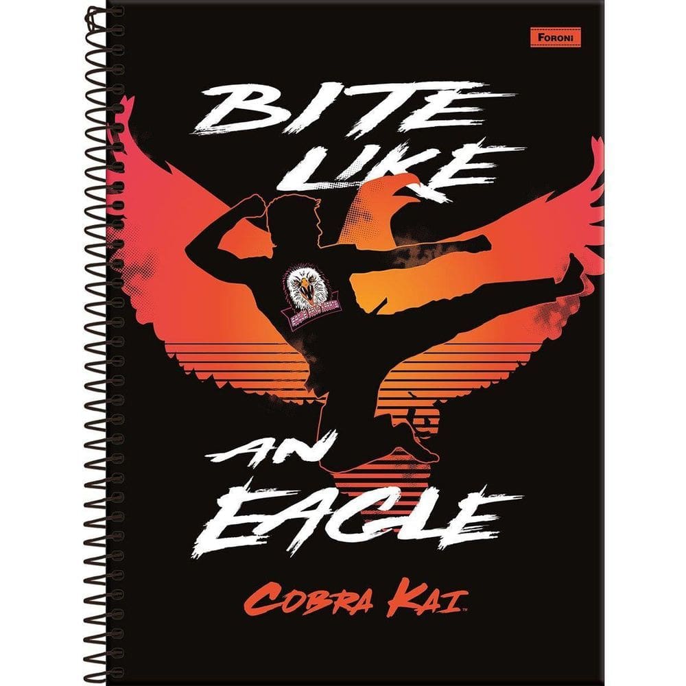 Caderno Universitario Espiral Cobra Kai 10 Materias Premium