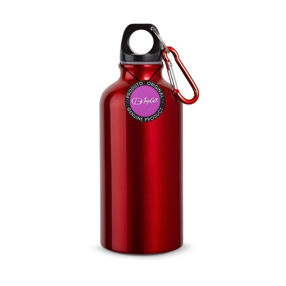 Garrafa Squeeze Em Alumínio 400Ml Idaho Topget - Vermelho