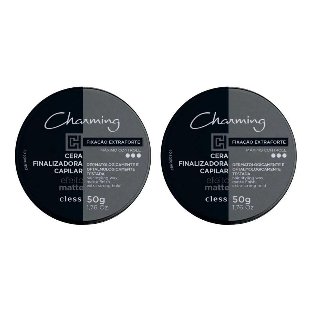 Cera Charming Capilar 50G Matte Extra Forte - Kit Com 2Un