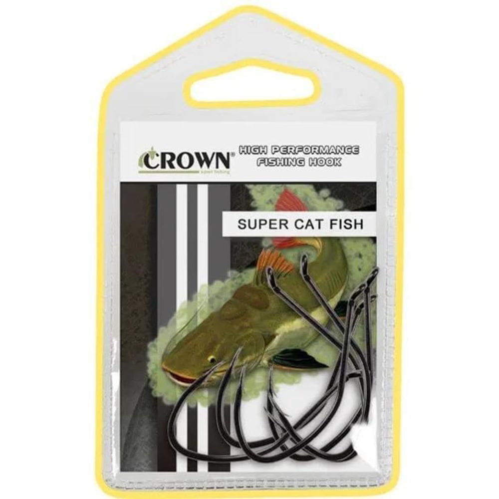 2X Anzol Super Cat Fish Black 12/0 Crown 05 Unidades Resiste