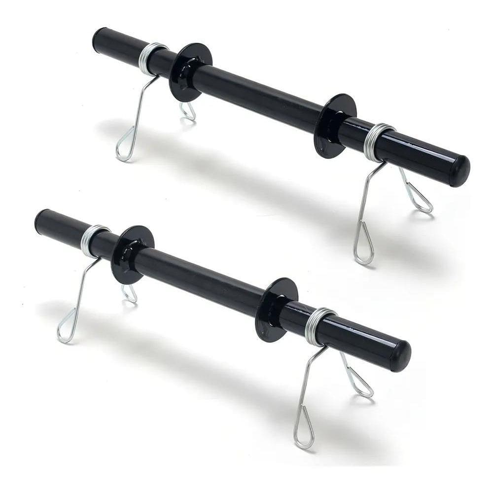 2X Par Barra Oca 40Cm Halteres Com Presilhas Sem Anilha