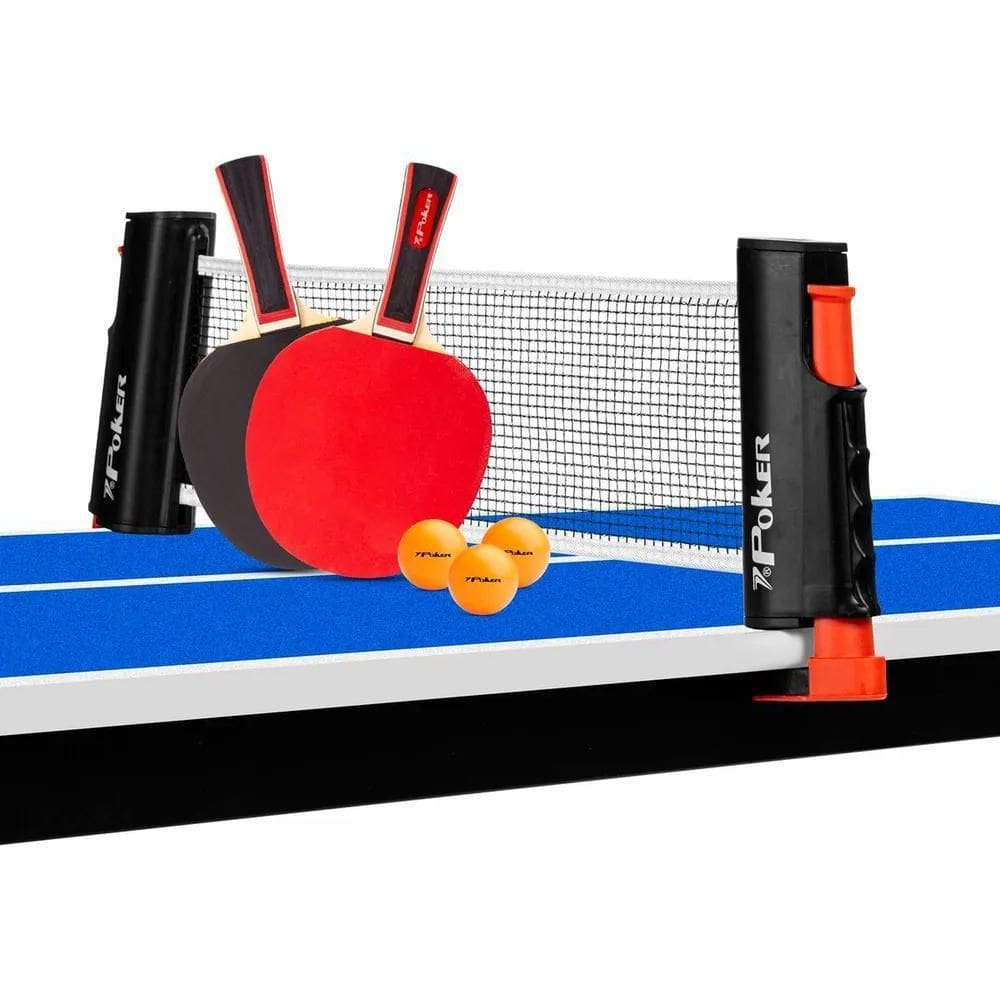 2X Kit Ping Pong Poker Pro 2 Raquete Rede Retrátil 3 Bolas