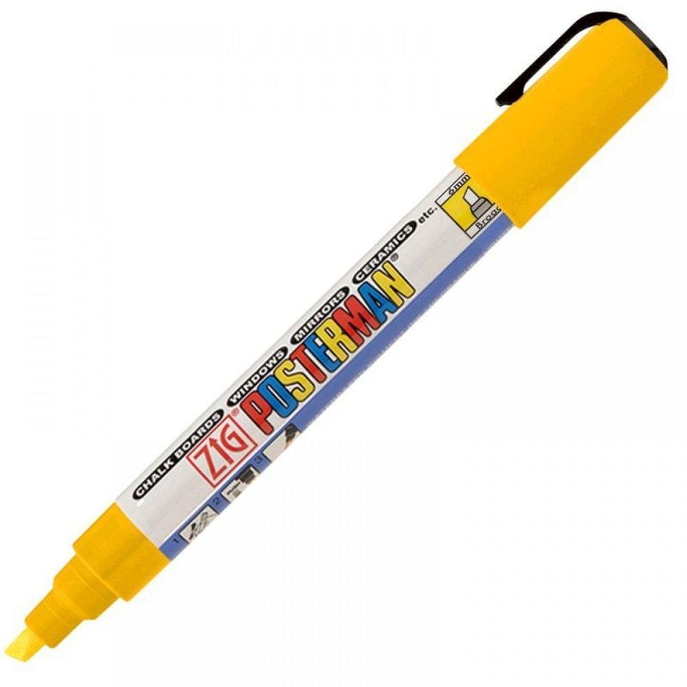 Caneta Marcador Zig Posterman Broad Pma-50 Yellow