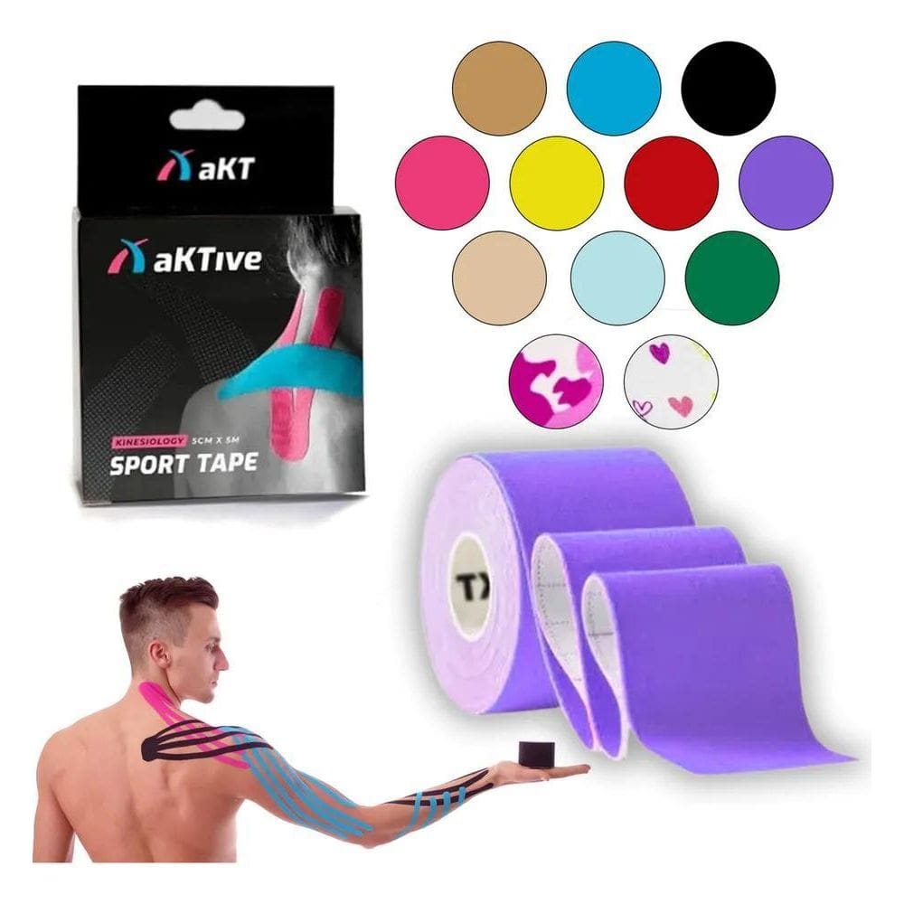 2X Bandagem Elástica Funcional Adesiva Diversas Cores Premiu