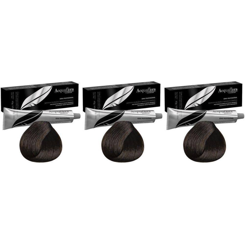 Coloraçao Acquaflora Perm 5.3 Castanho Claro Dourado - 3Un