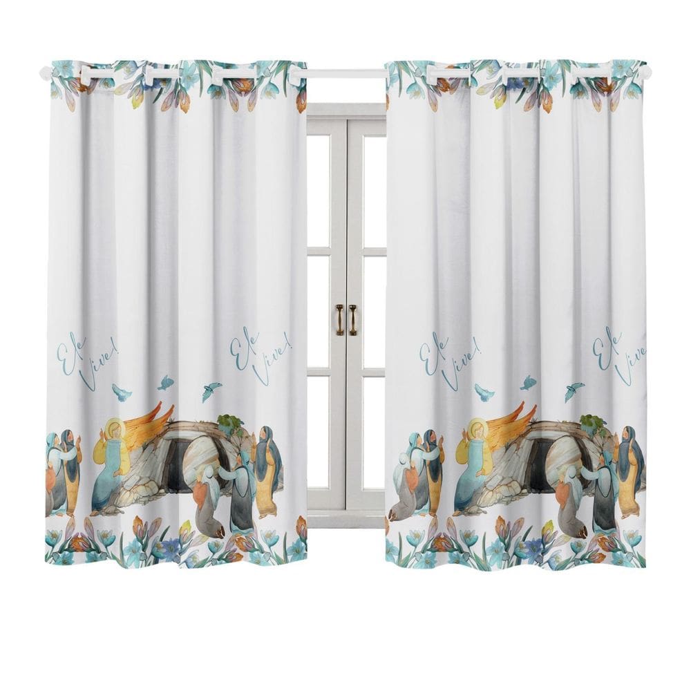 Cortina Sala Cozinha 2.00X1.50M Premium-Ele Vive-Ressureição