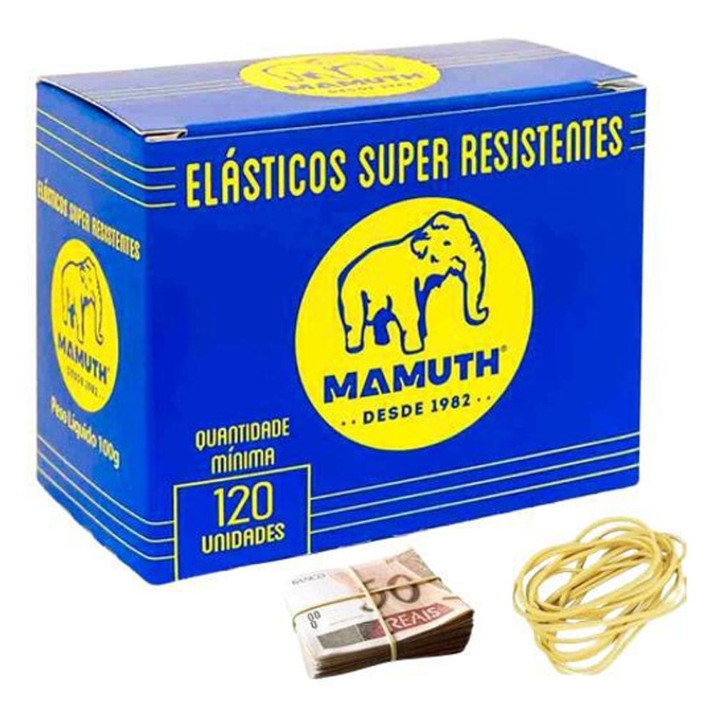 Elástico Dinheiro Liga Borracha Natural Resistentes 120 Un