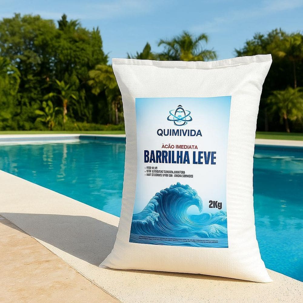 Kit 2 Barrilha Leve 2Kg Quimivida Ph Piscina E Sabão
