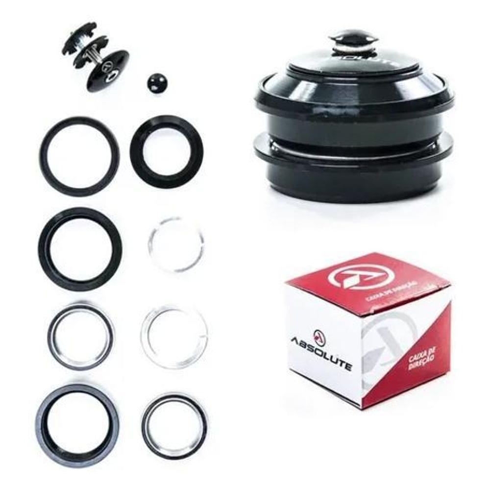 2X Caixa Direção Bike Absolute Semi Integrada Rolamento 44/4