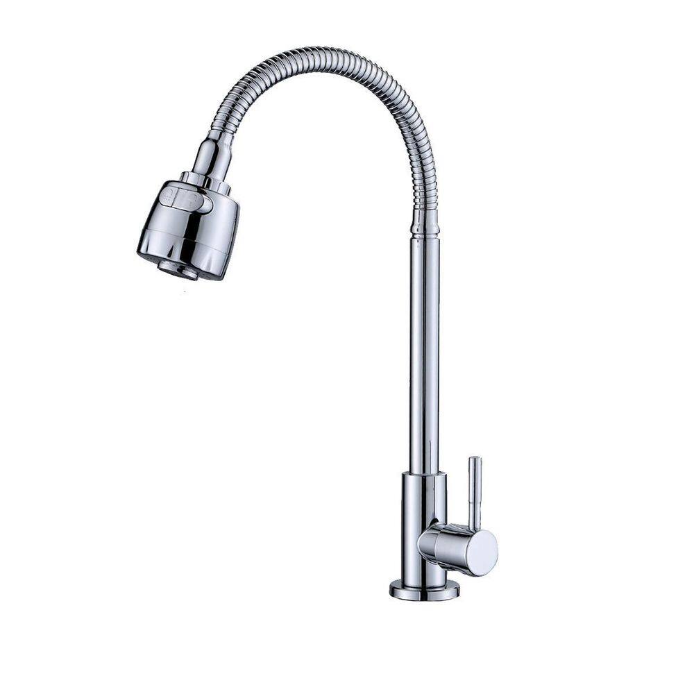 Torneira Gourmet Bancada/Mesa Cromada Duchaflexível 1/4Volta