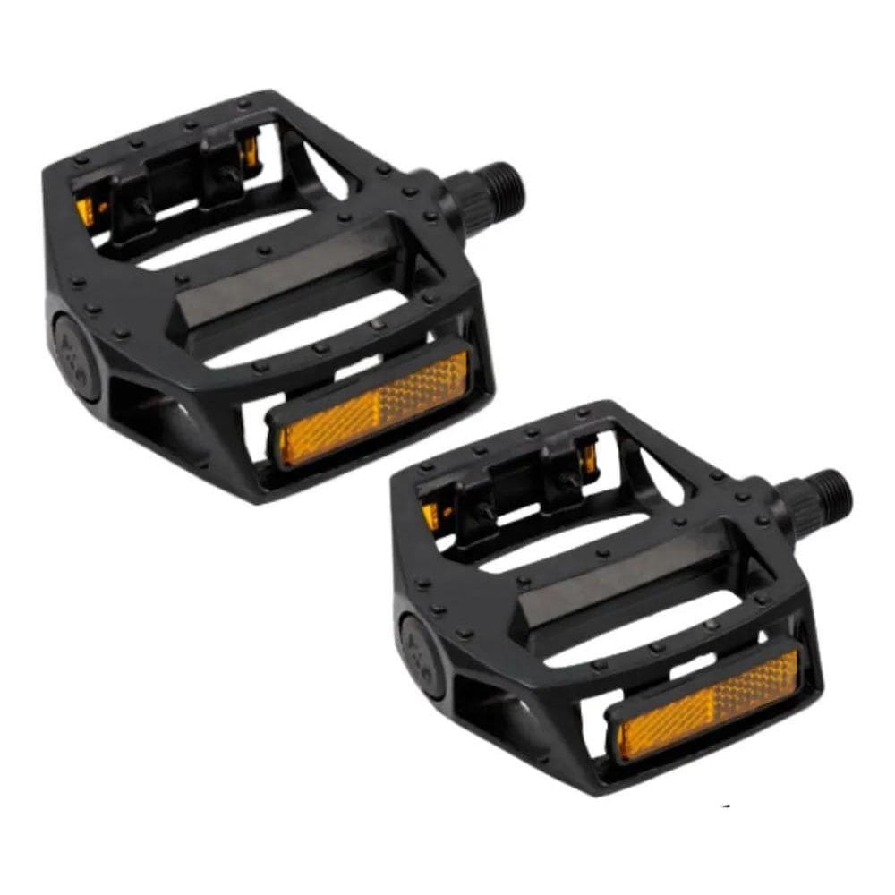 2X Pedal Alumínio Plataforma Bicicleta Bike Rosca Grossa 9/1