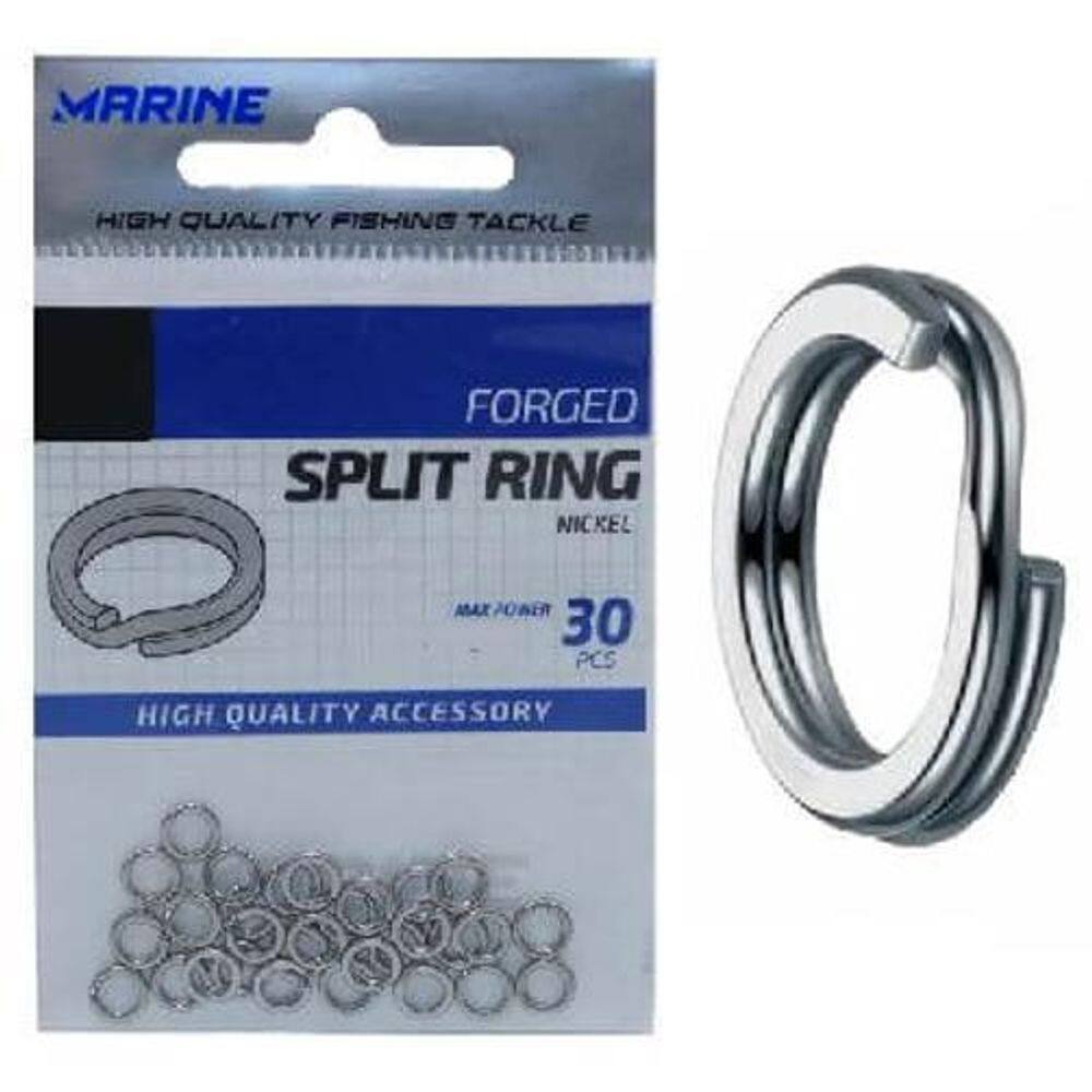 30 Argola Split Ring N7 Para Isca Artificial Marine Sup 29Kg