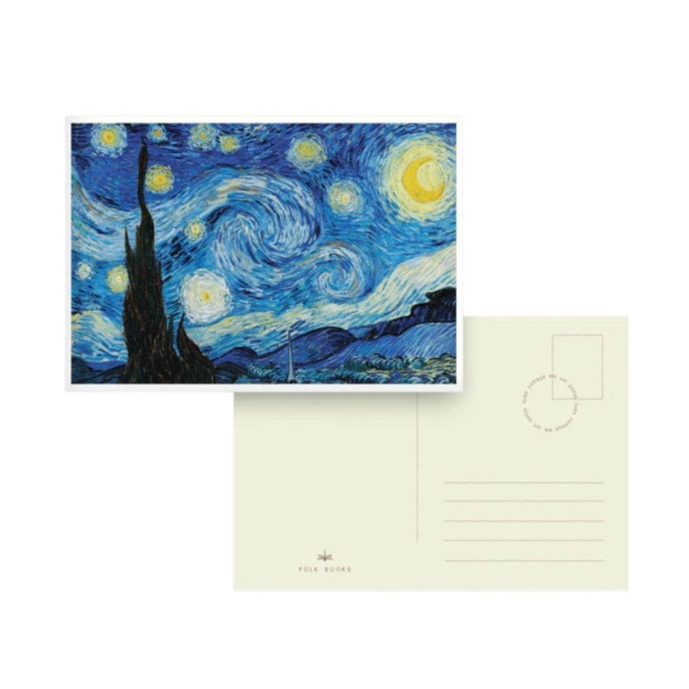 Cartao Postal Folk Books 11,5X16,5Cm - A Noite Estrelada