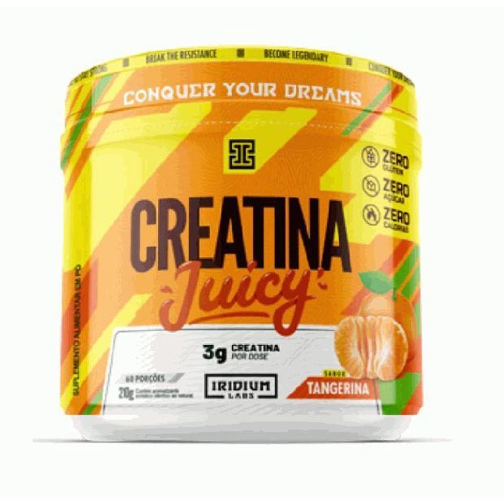 Creatina Juicy 210G - Sabor: Tangerina