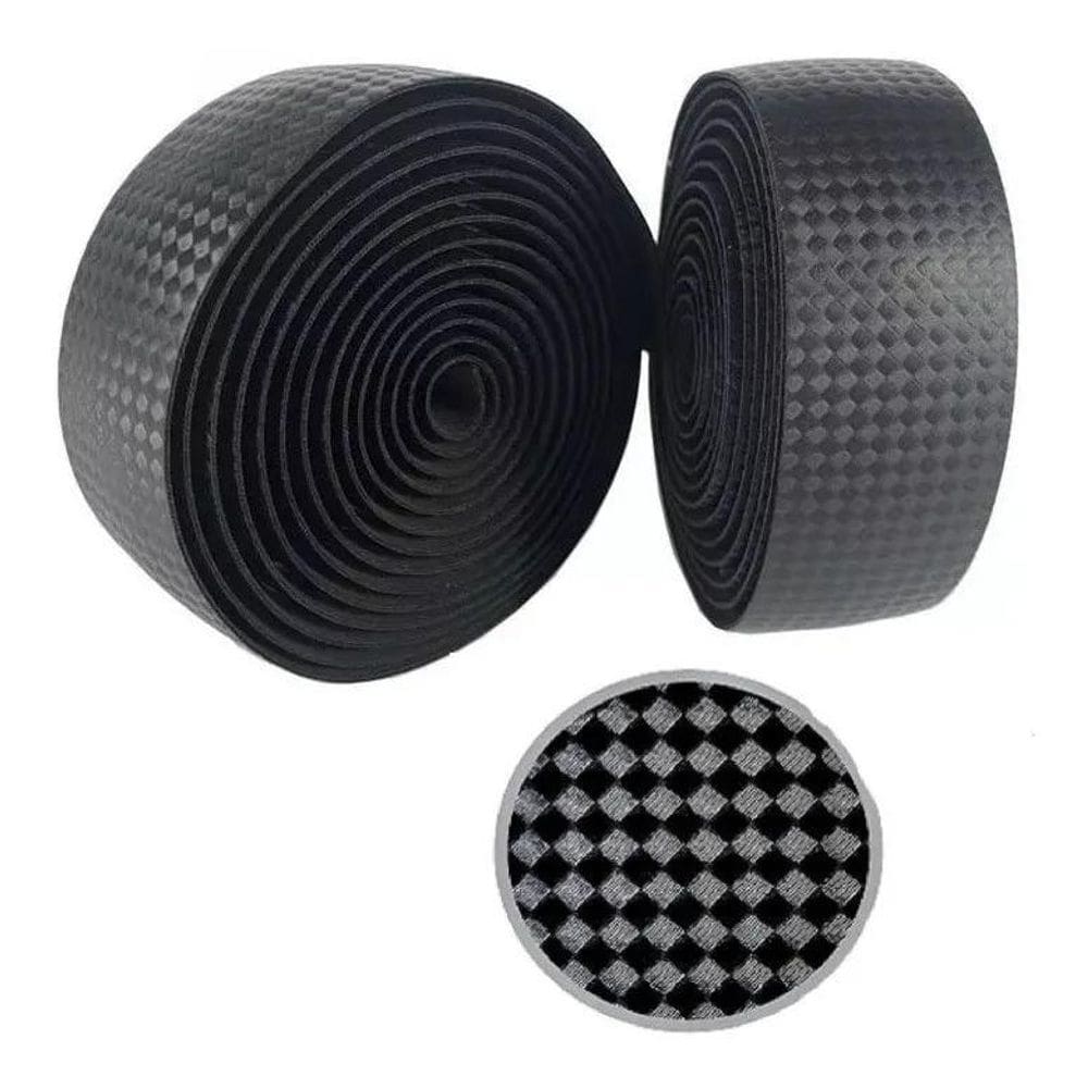 2X Par Fita De Guidão Slim Speed Super Macia Eva Tipo Carbon