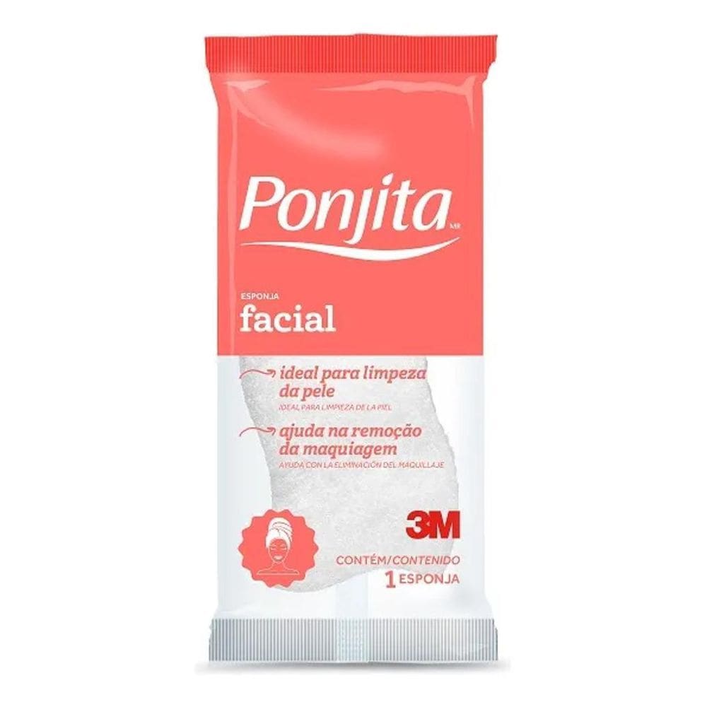 2X Esponja De Limpeza Facial Ponjita
