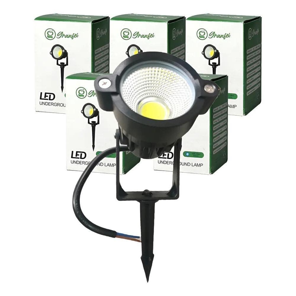 Kit 5 Un Luminária Espeto De Jardim 9 Branco-Quente 127/220V