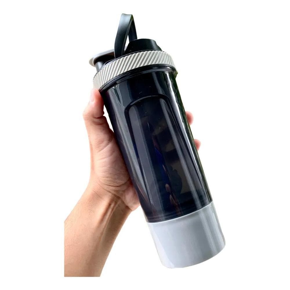 2X Coqueteleira Premium Academia Shaker 700Ml Fit Compartime