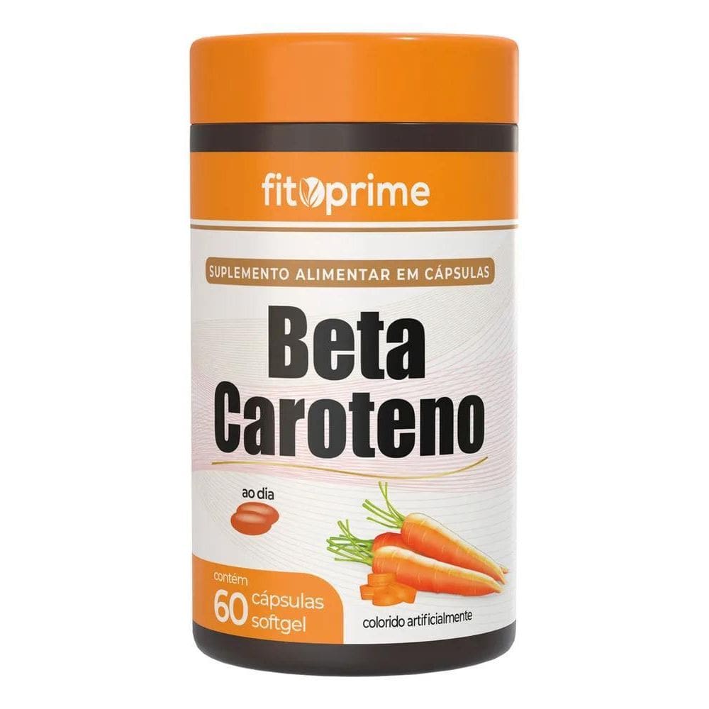 2X Beta Caroteno 400Mg 60 Cápsulas Fitoprime Sabor Sem Sabor