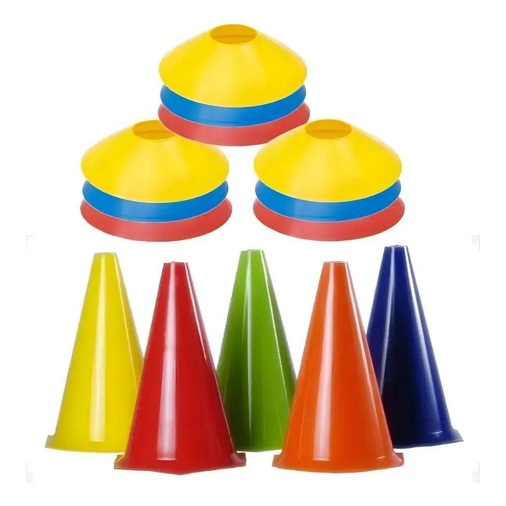 Kit 20 Peças Treino Funcional Infinity Agilidade 10 Cones E