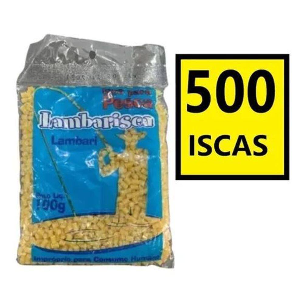 2X Isca Pesca Macarrão Lambarisca - Crua 100G Cor Amarelo
