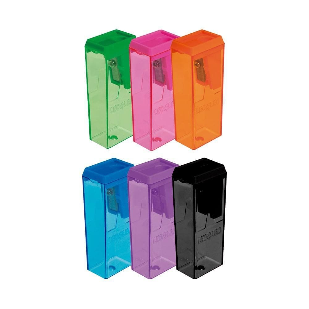 Apontador Leonora Com Deposito Bloco 6Cm Cores