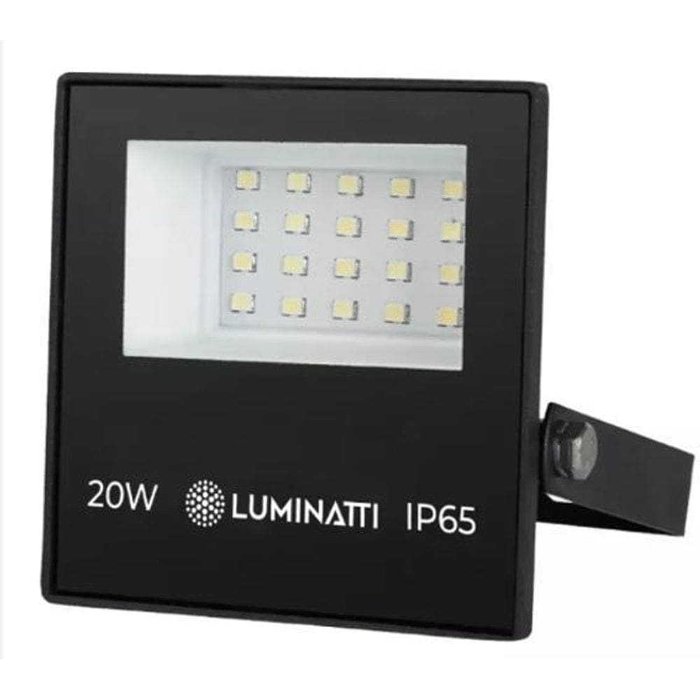 Refletor Holofote Led Externo 20W 3000K Luz Amarela